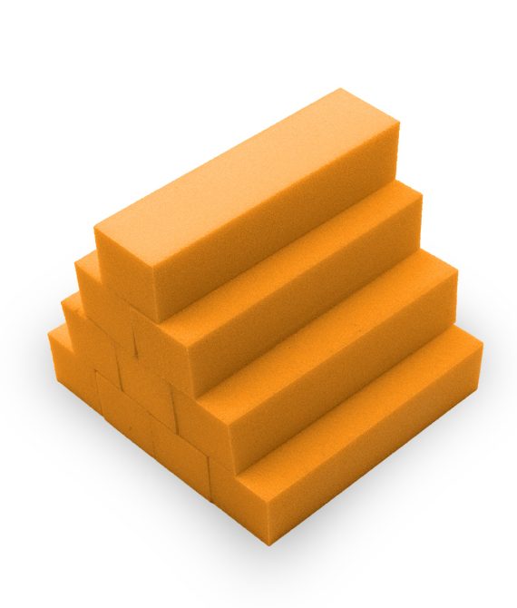 10pcs buffer mattoncino arancione