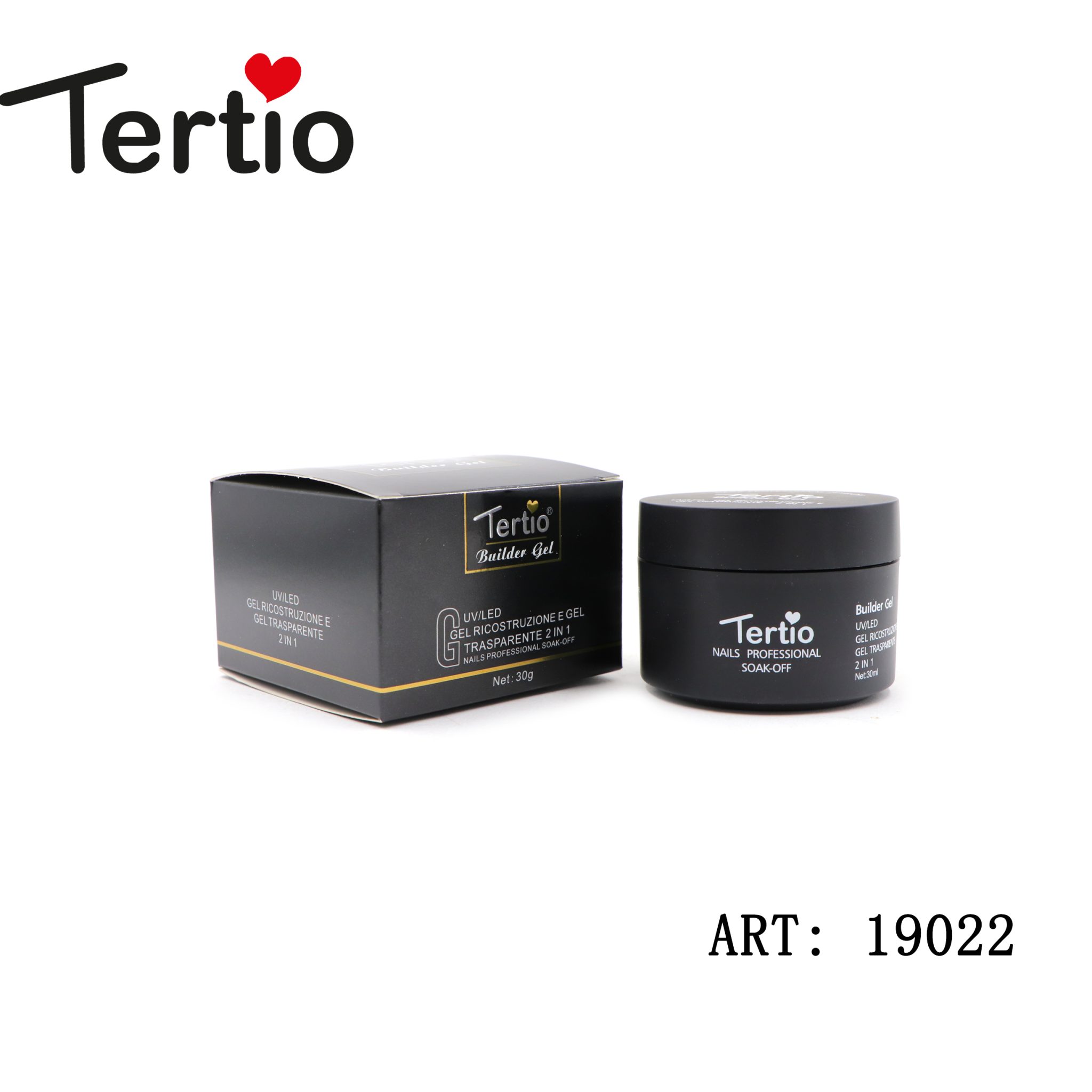 Builder Gel trasparente 2 in 1 , 30g - 3PZ