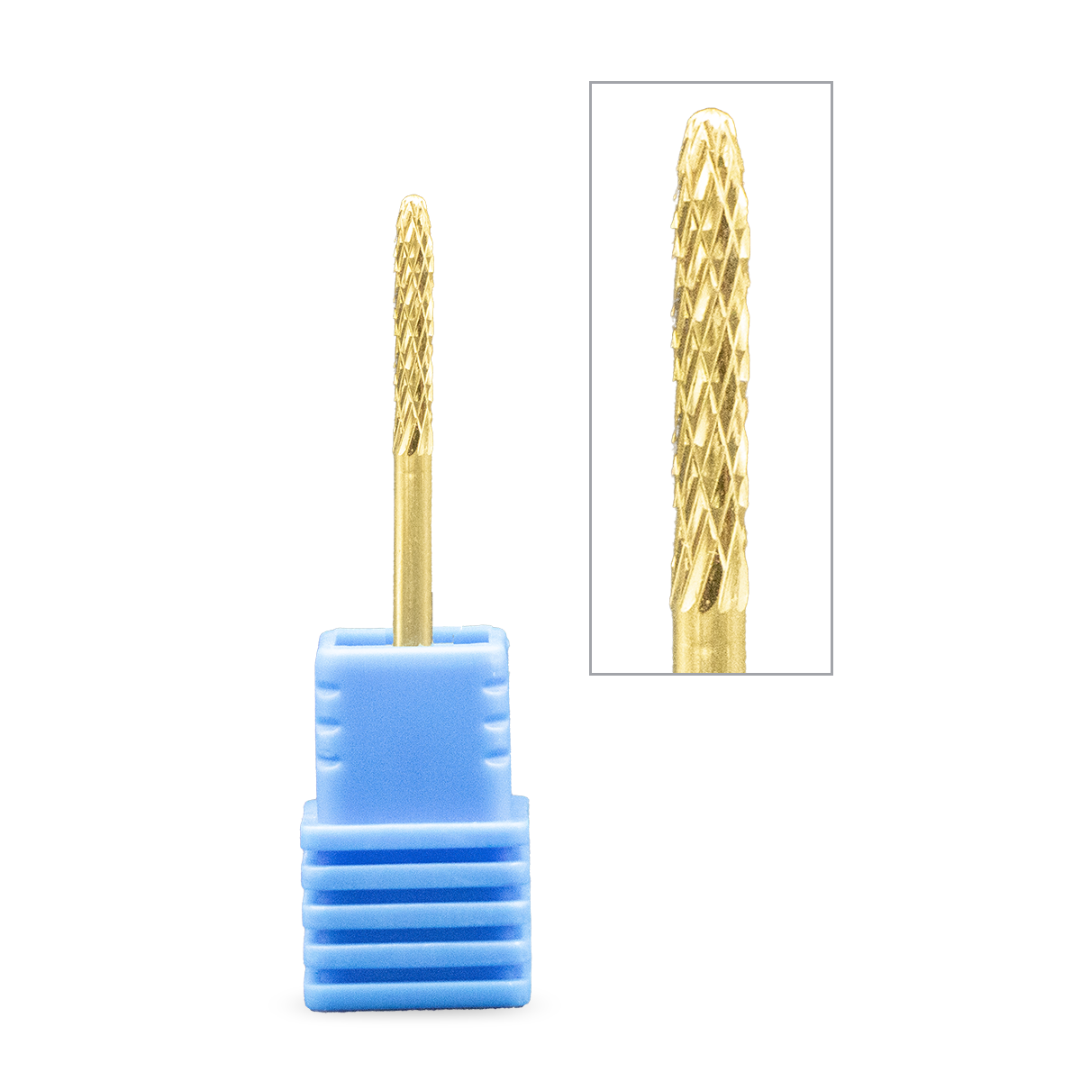 ORO-107 Punta Placcata oro carbide per cuticole