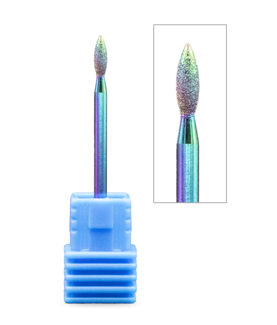 DIA-117 Punta arcobaleno diamantato per cuticole