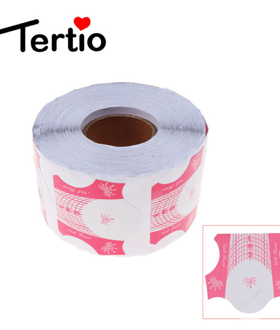 Sagome cartine rosa per allungamento unghie