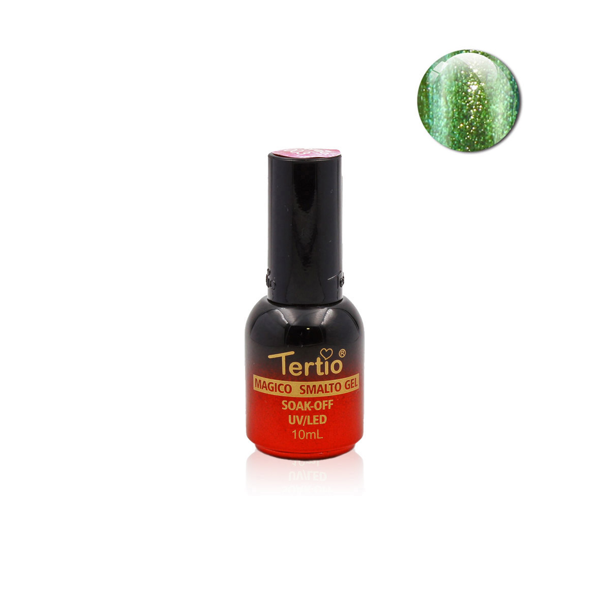 Semipermanente magico glitterato , verde - 22