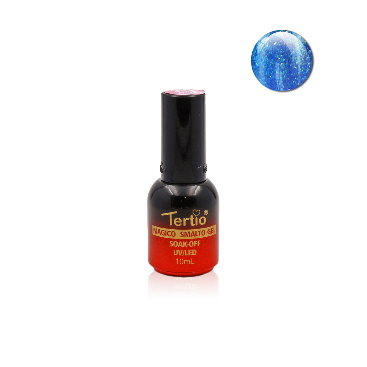 Semipermanente magico glitterato , azzurro - 23