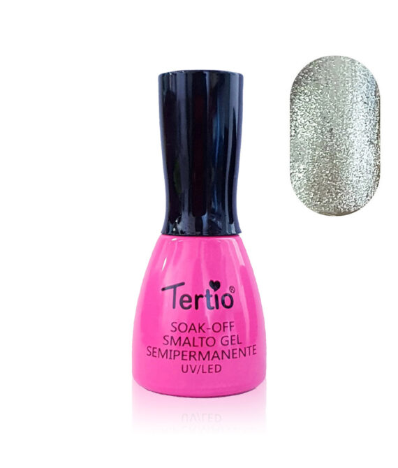 Semipermanente Mini Pink argento glitter – 21