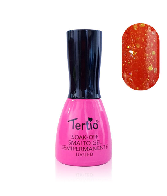 Semipermanente Mini Pink arancio glitter – 30