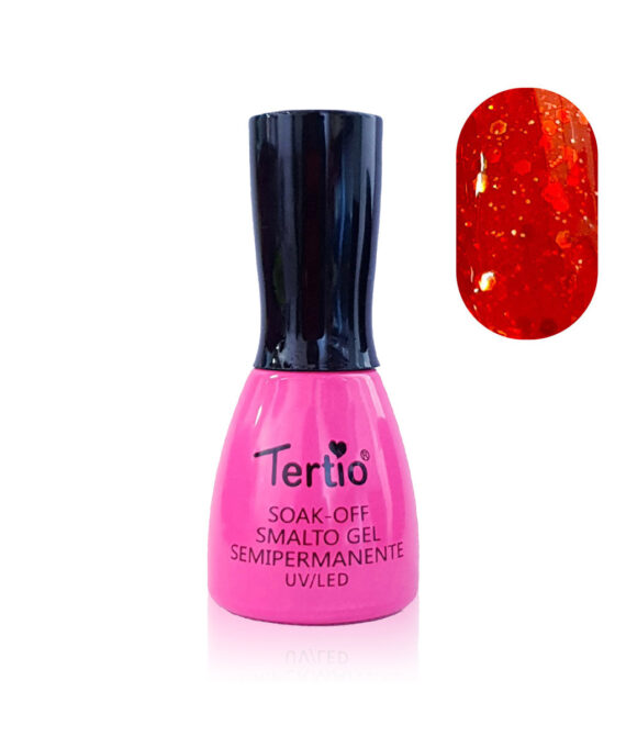 Semipermanente Mini Pink rosso glitter – 121