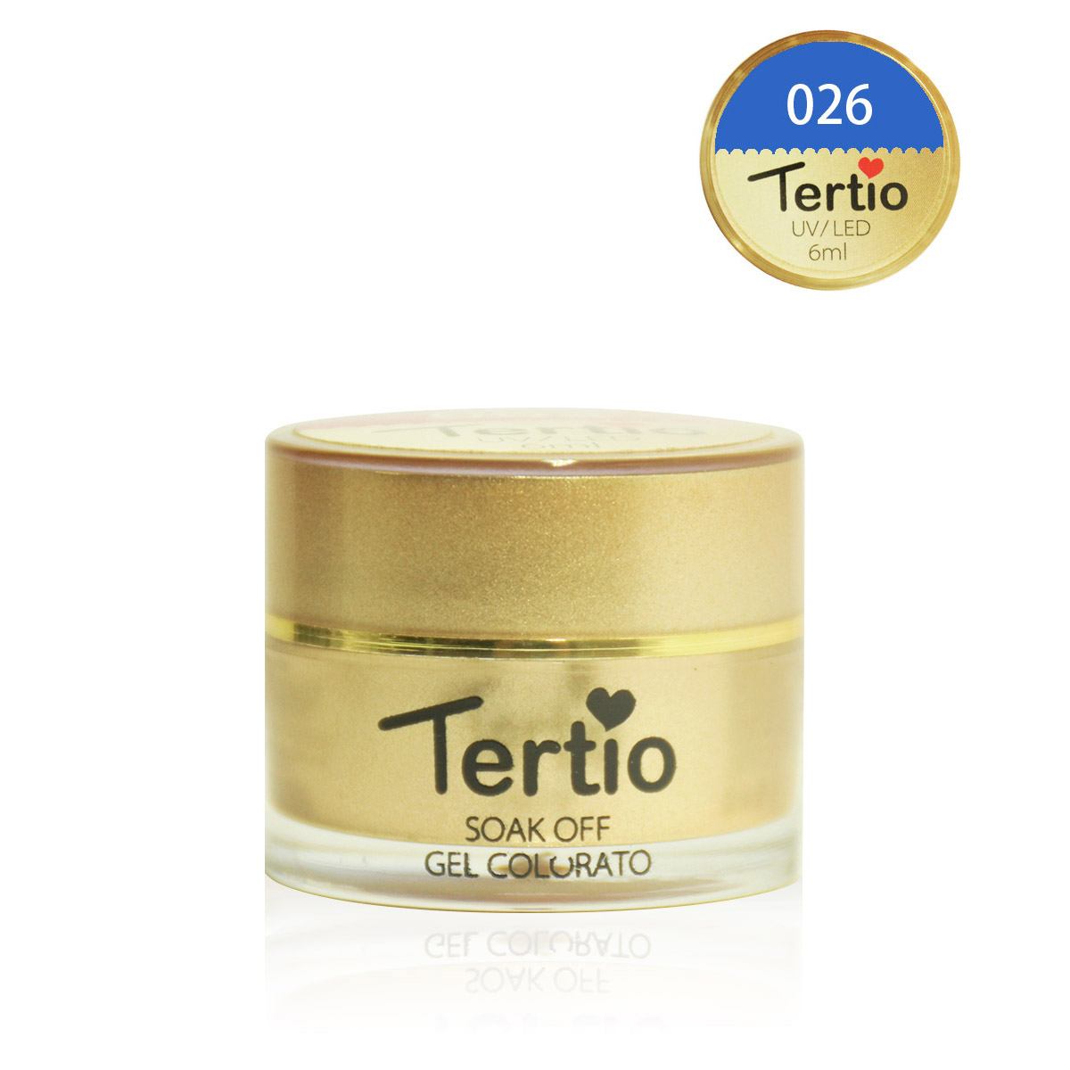 Gel colore semipermanente in barattolino oro 6ml NR.26