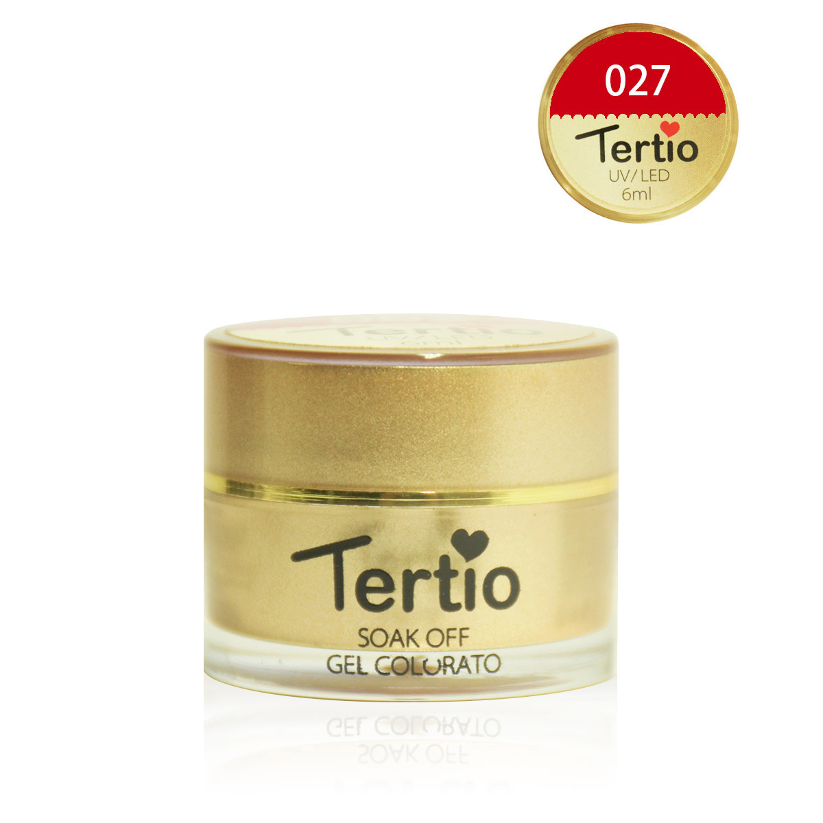 Gel colore semipermanente in barattolino oro 6ml NR.27