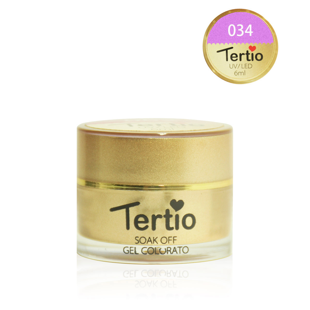 Gel colore semipermanente in barattolino oro 6ml NR.34