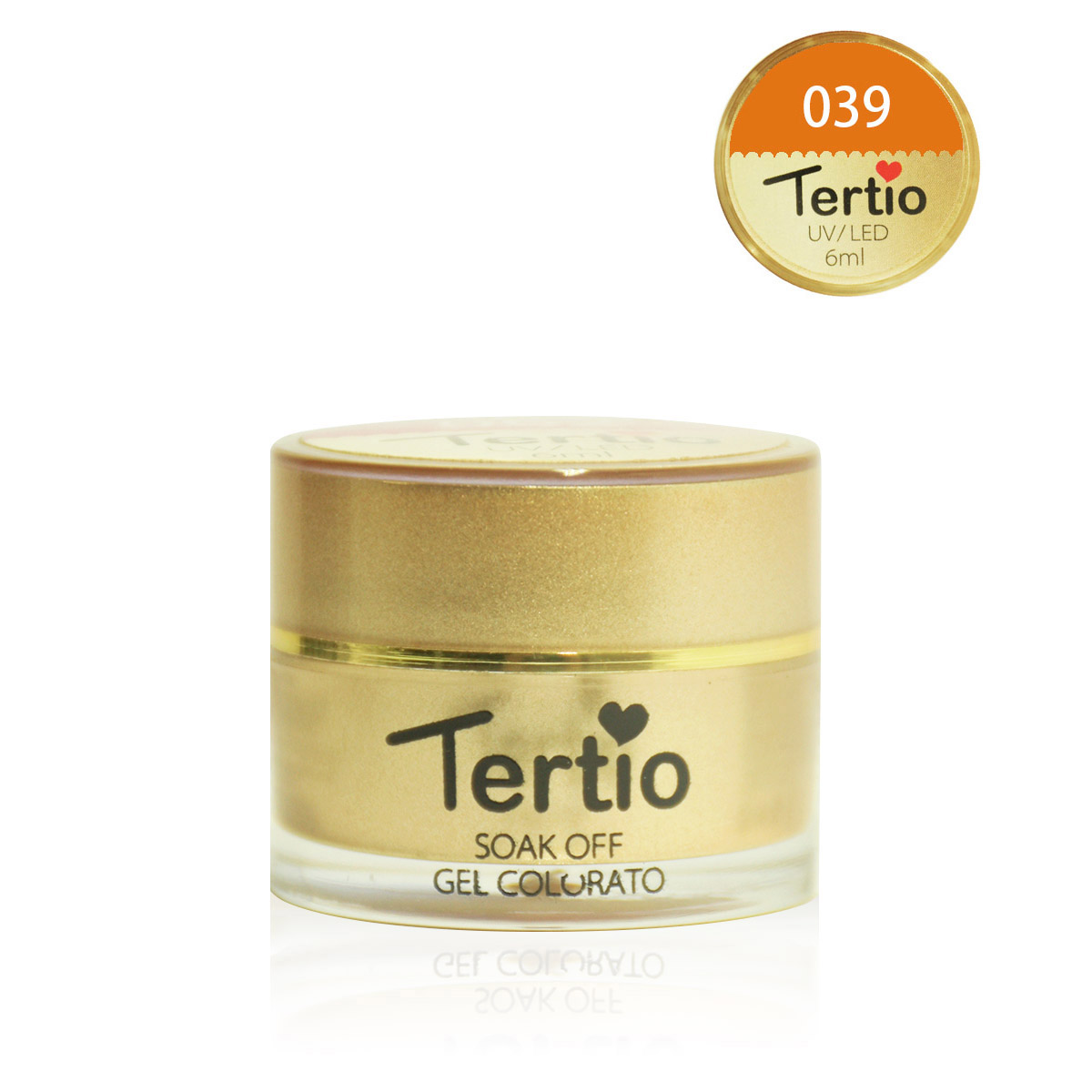 Gel colore semipermanente in barattolino oro 6ml NR.39