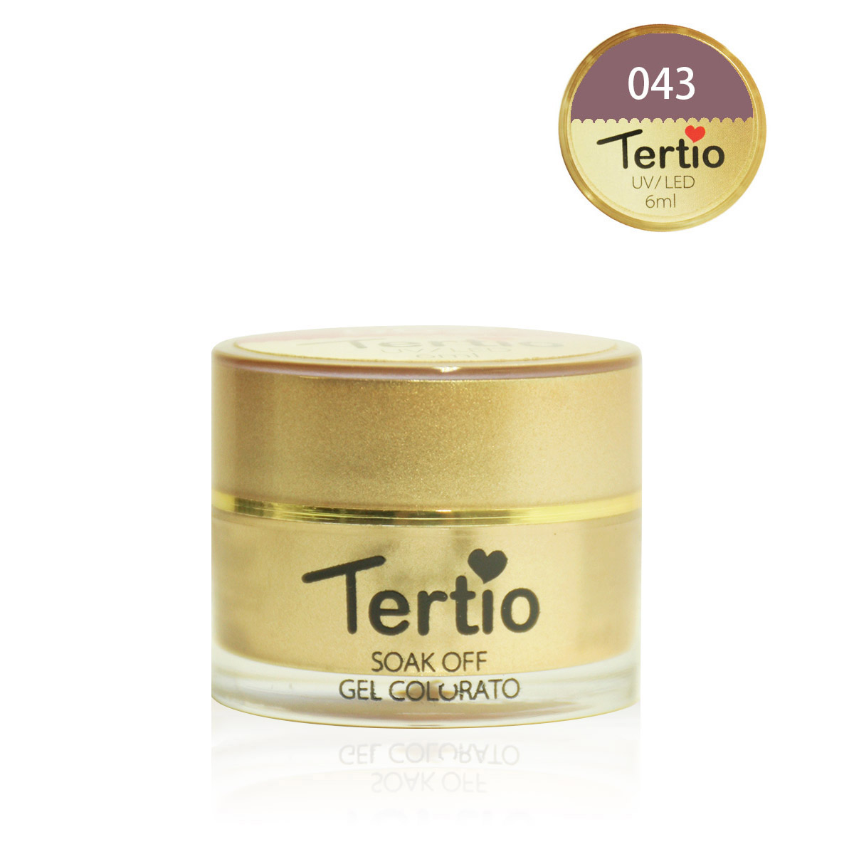 Gel colore semipermanente in barattolino oro 6ml NR.43