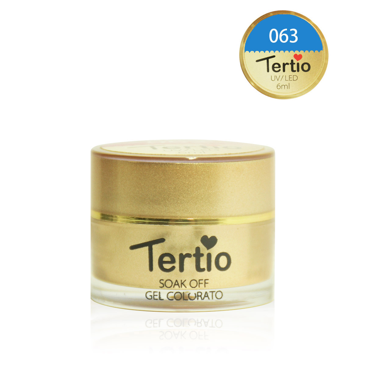 Gel colore semipermanente in barattolino oro 6ml NR.63