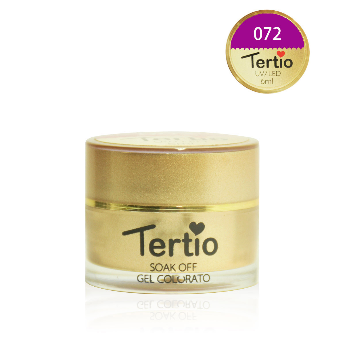 Gel colore semipermanente in barattolino oro 6ml NR.72