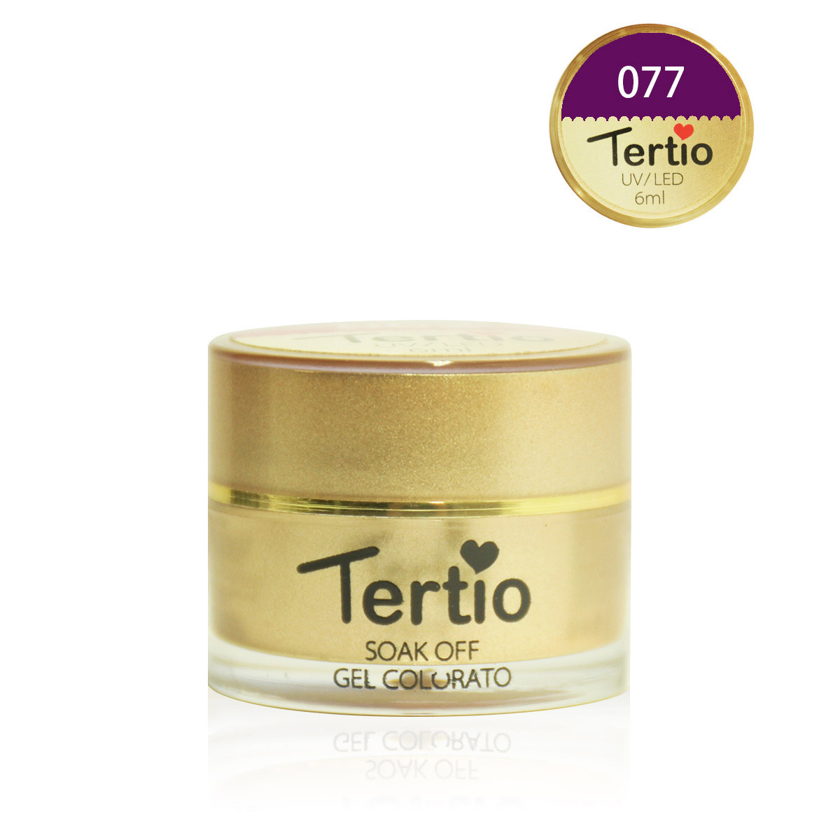 Gel colore semipermanente in barattolino oro 6ml NR.77