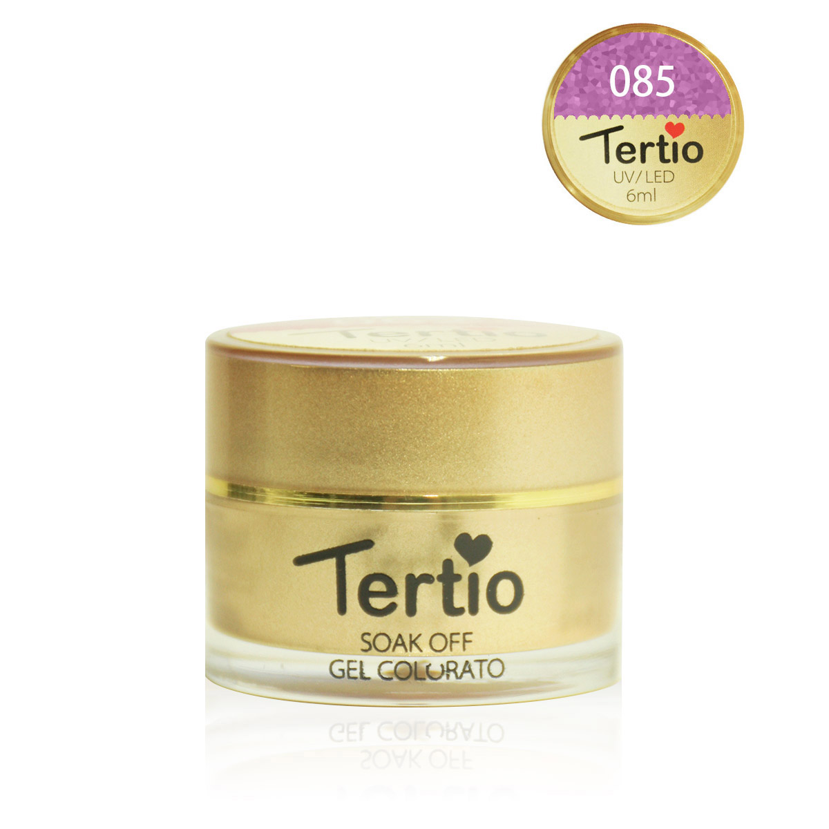 Gel colore semipermanente in barattolino oro 6ml NR.85