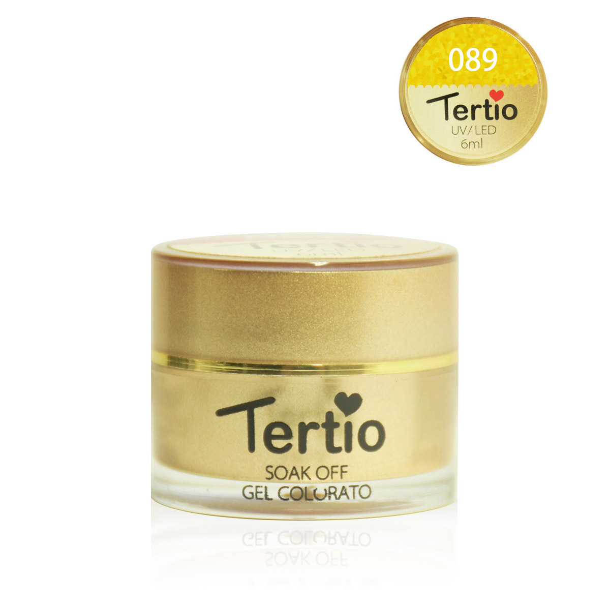Gel colore semipermanente in barattolino oro 6ml NR.89