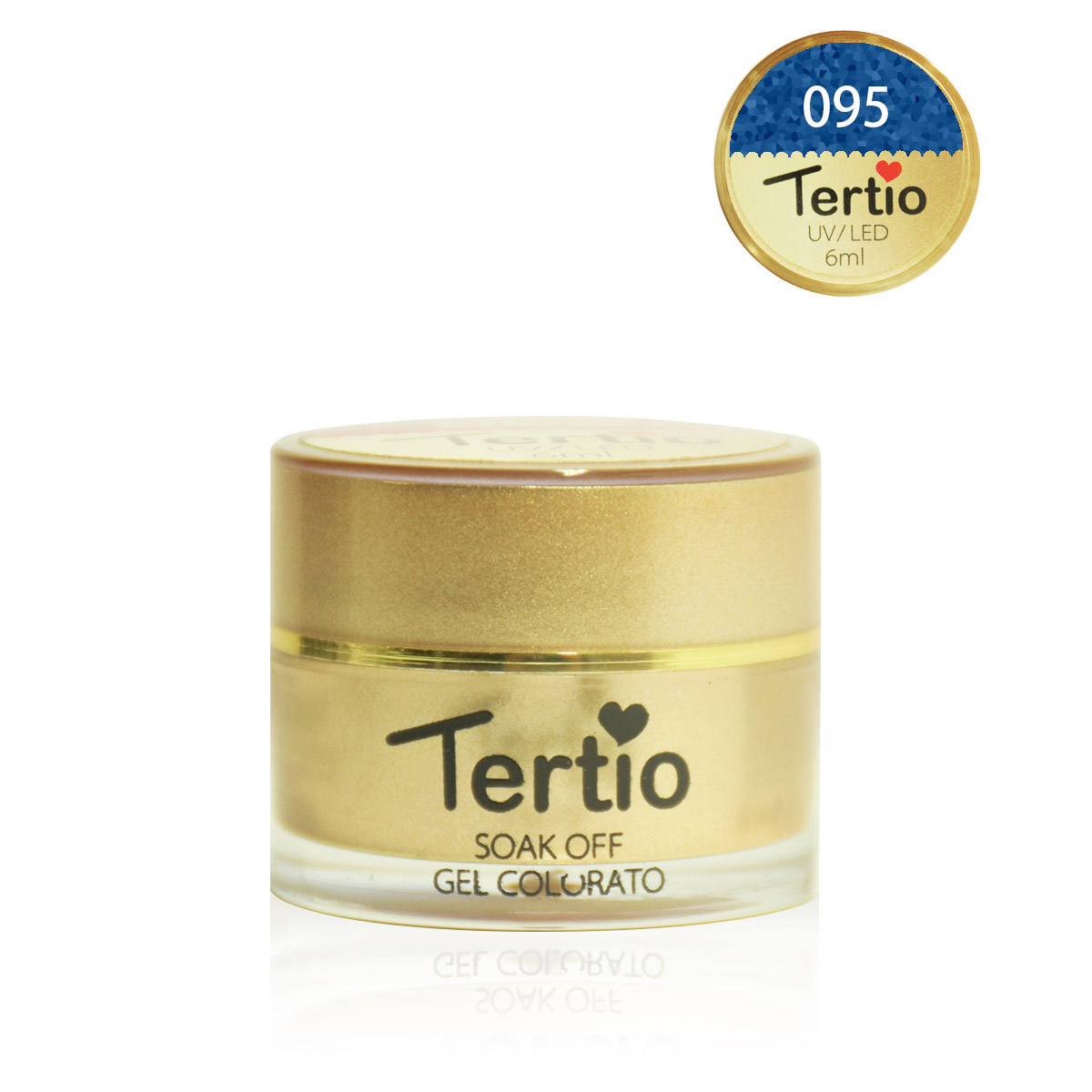 Gel colore semipermanente in barattolino oro 6ml NR.95