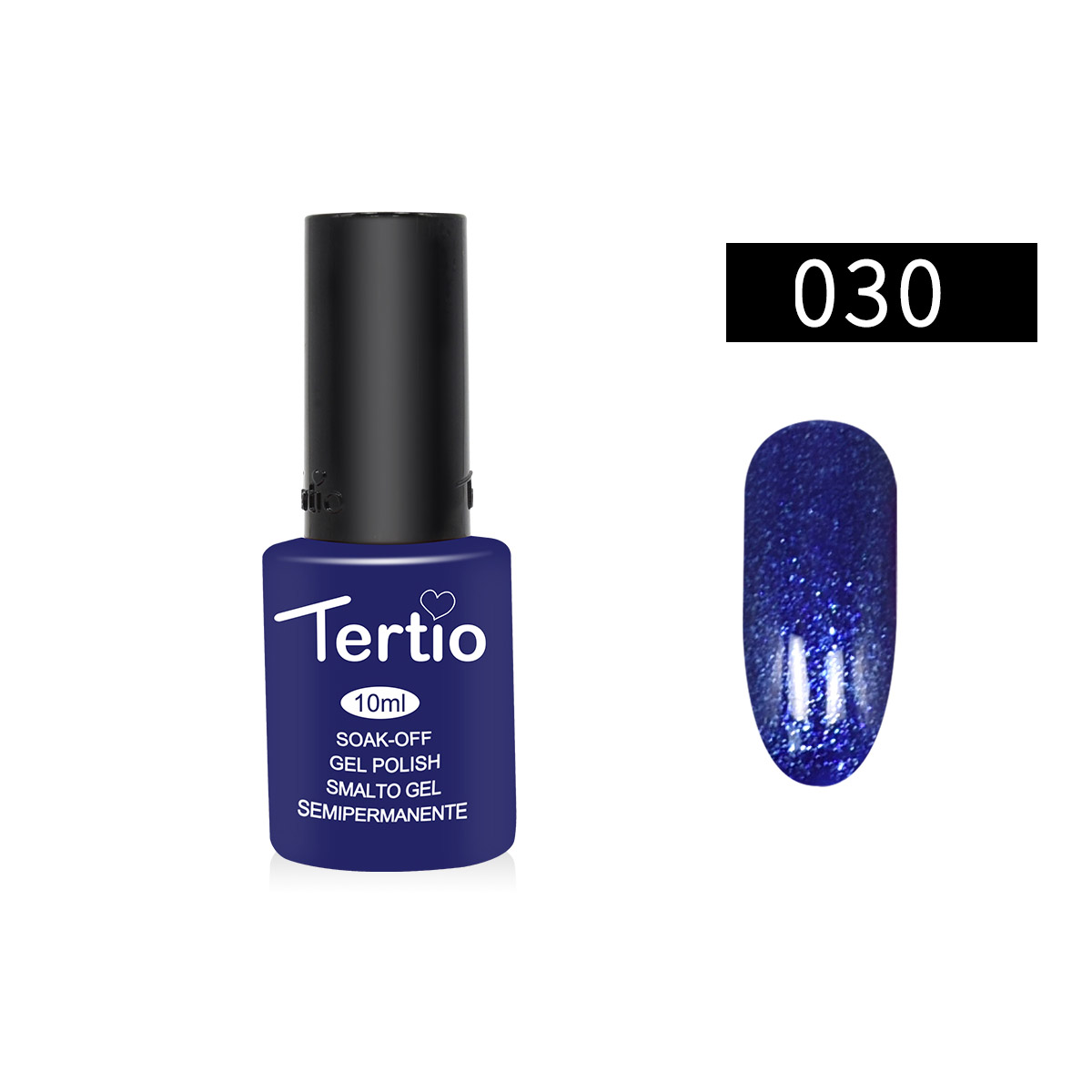 Semipermanente Semiperfect , blu glitter - 30
