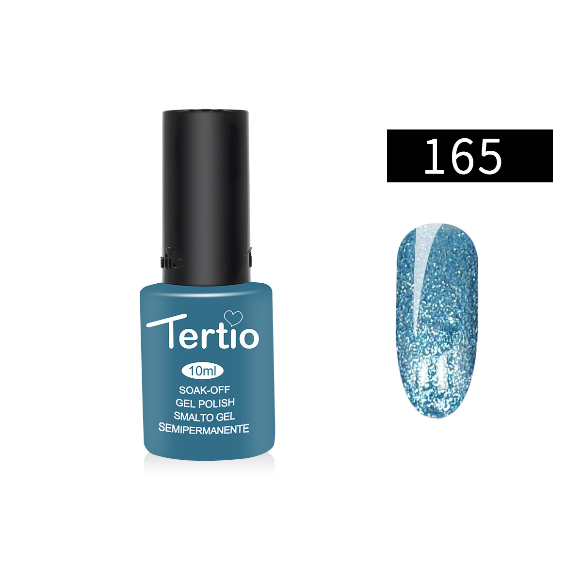 Semipermanente Semiperfect , azzurro glitter - 165