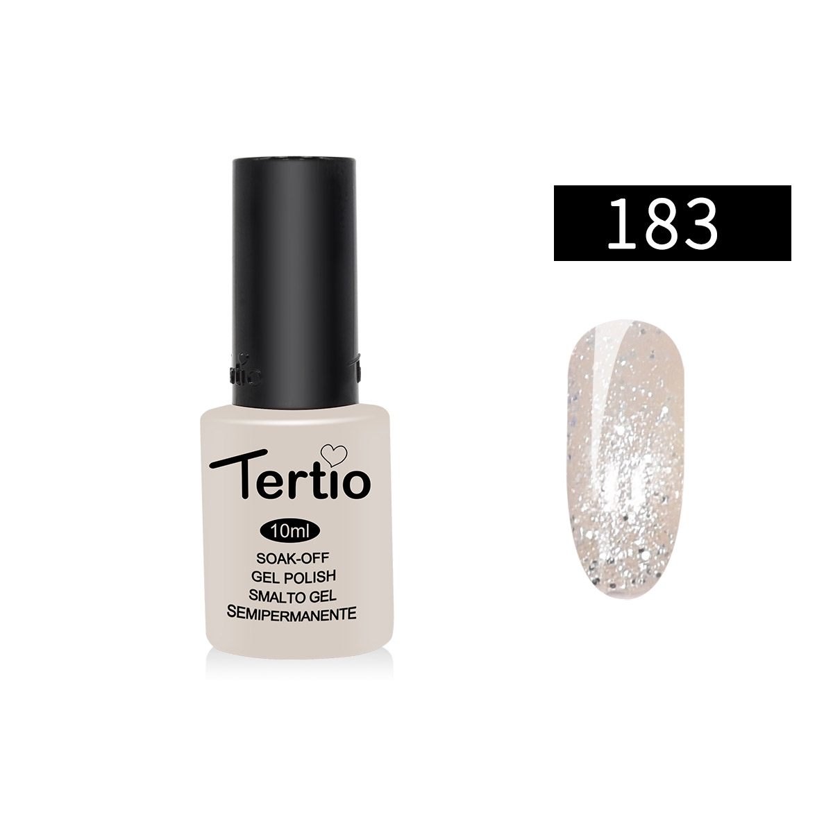 Semipermanente Semiperfect , bianco glitter - 183