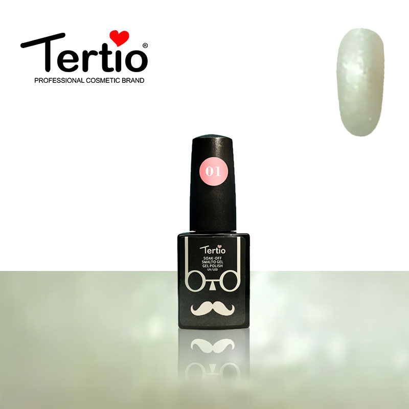 Semipermanente Baffo, bianco glitter - 61