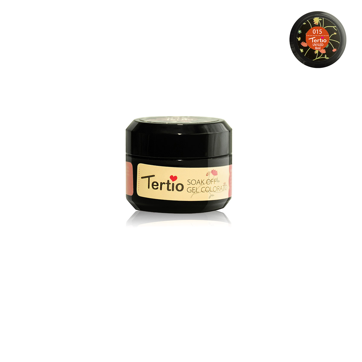 Gel colore semipermanente in barattolino nero 8ml NR.15