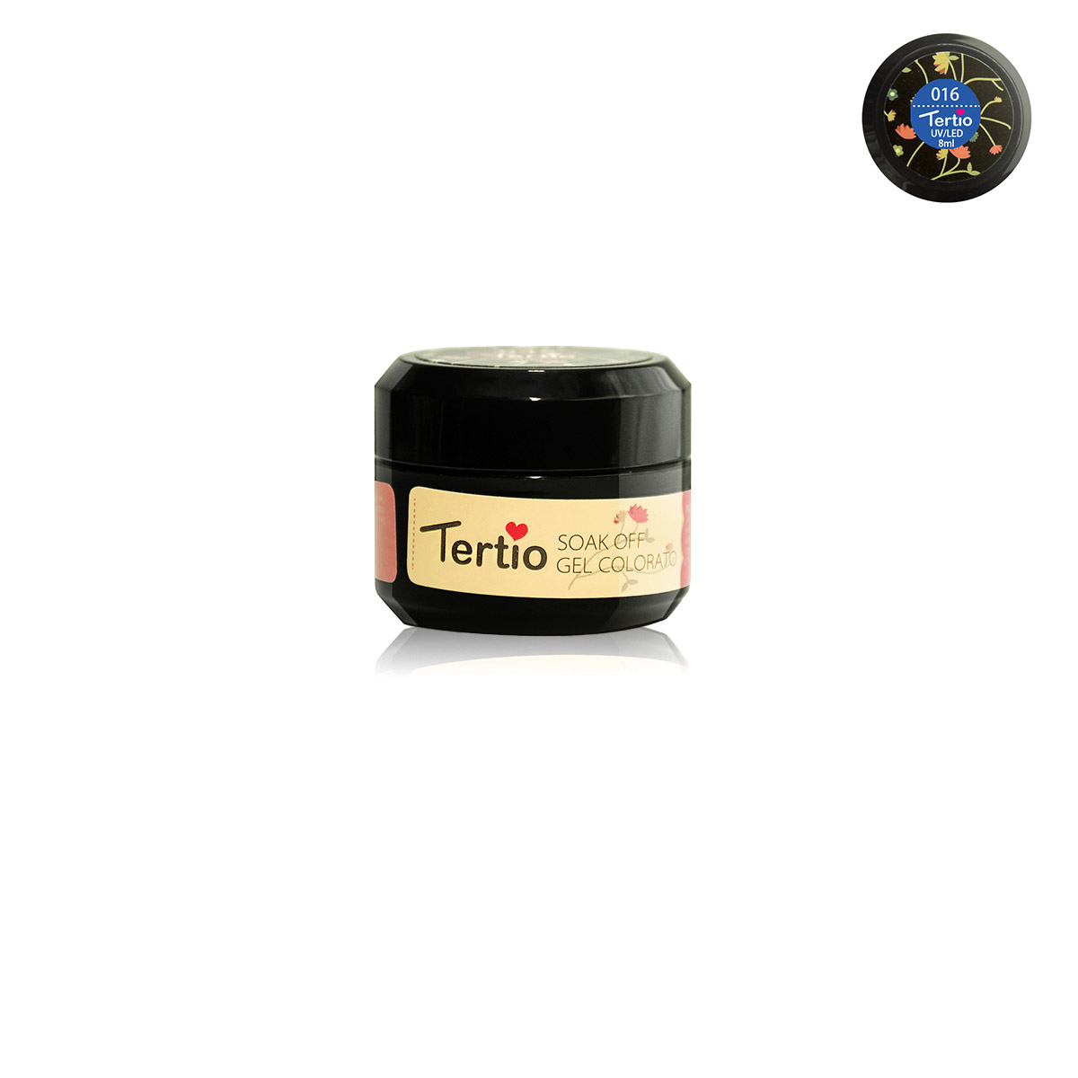 Gel colore semipermanente in barattolino nero 8ml NR.16