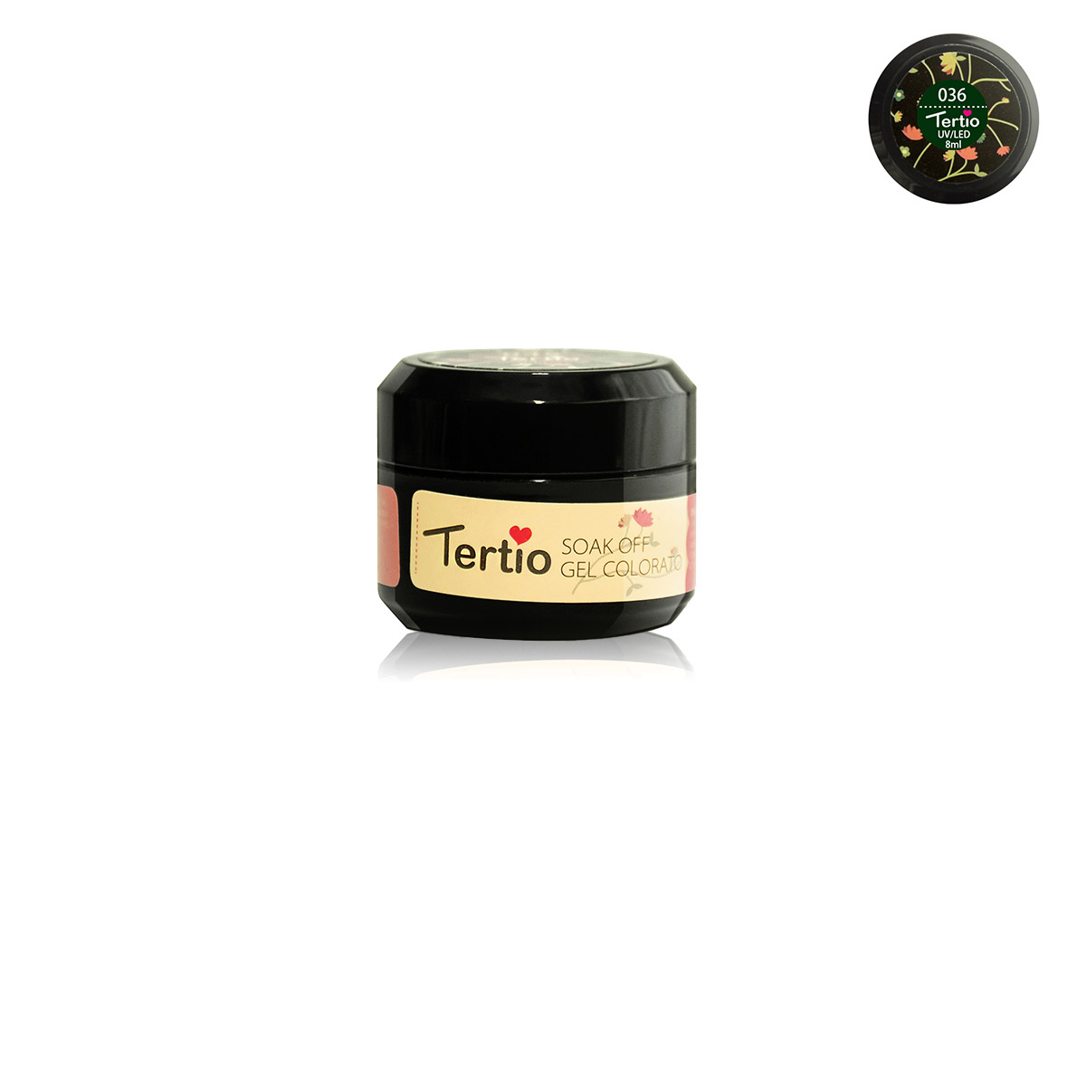 Gel colore semipermanente in barattolino nero 8ml NR.36