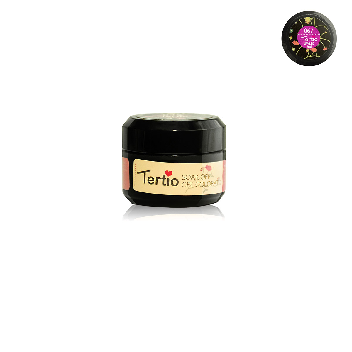 Gel colore semipermanente in barattolino nero 8ml NR.67