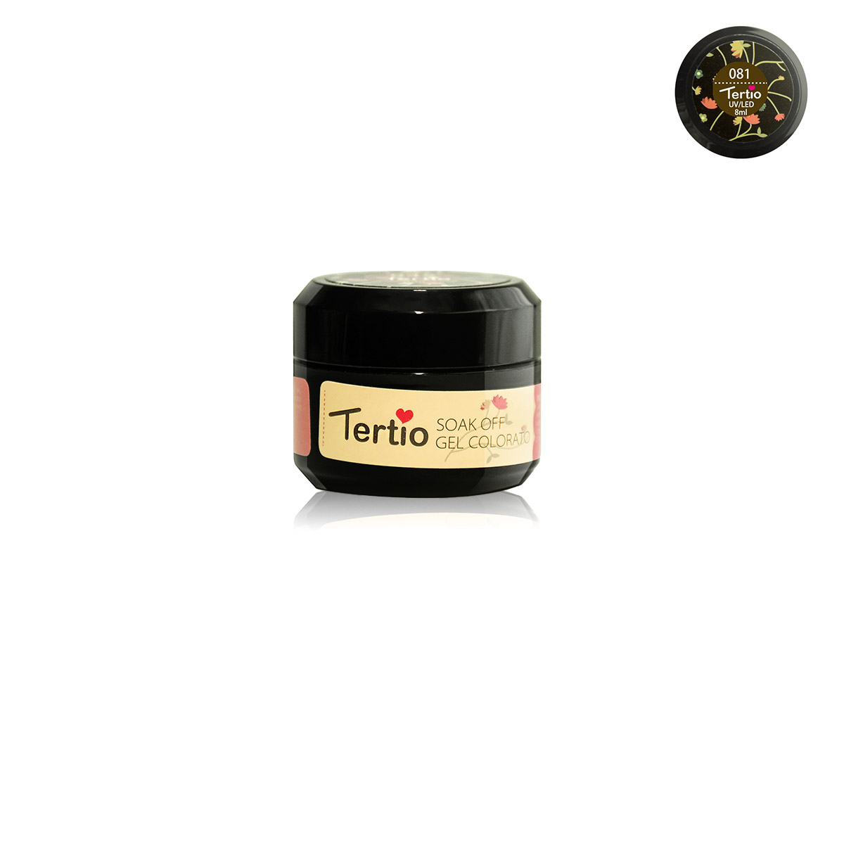 Gel colore semipermanente in barattolino nero 8ml NR.81