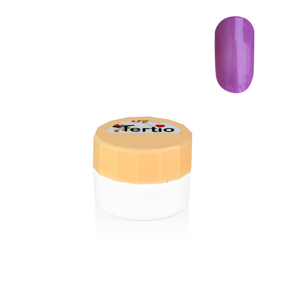 Gel colore semipermanente in barattolino bianco 8ml , viola-44