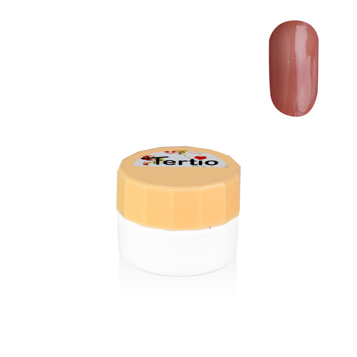 Gel colore semipermanente in barattolino bianco 8ml , marrone-47