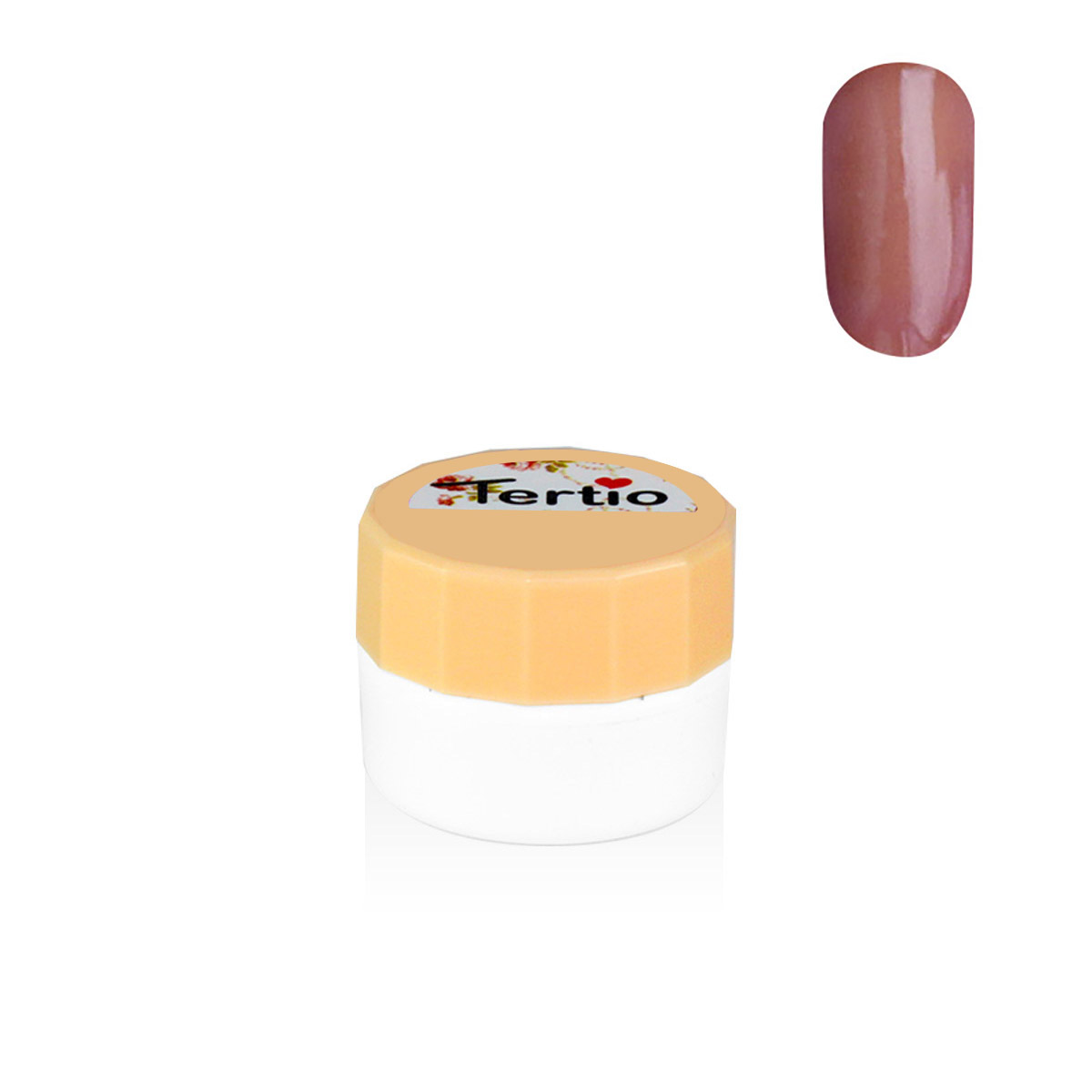Gel colore semipermanente in barattolino bianco 8ml , marrone-49