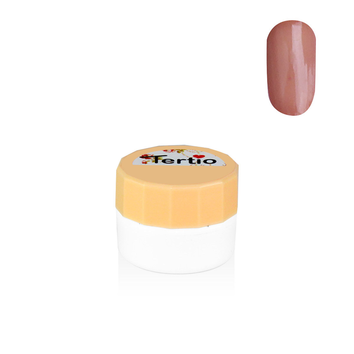 Gel colore semipermanente in barattolino bianco 8ml , marrone-50