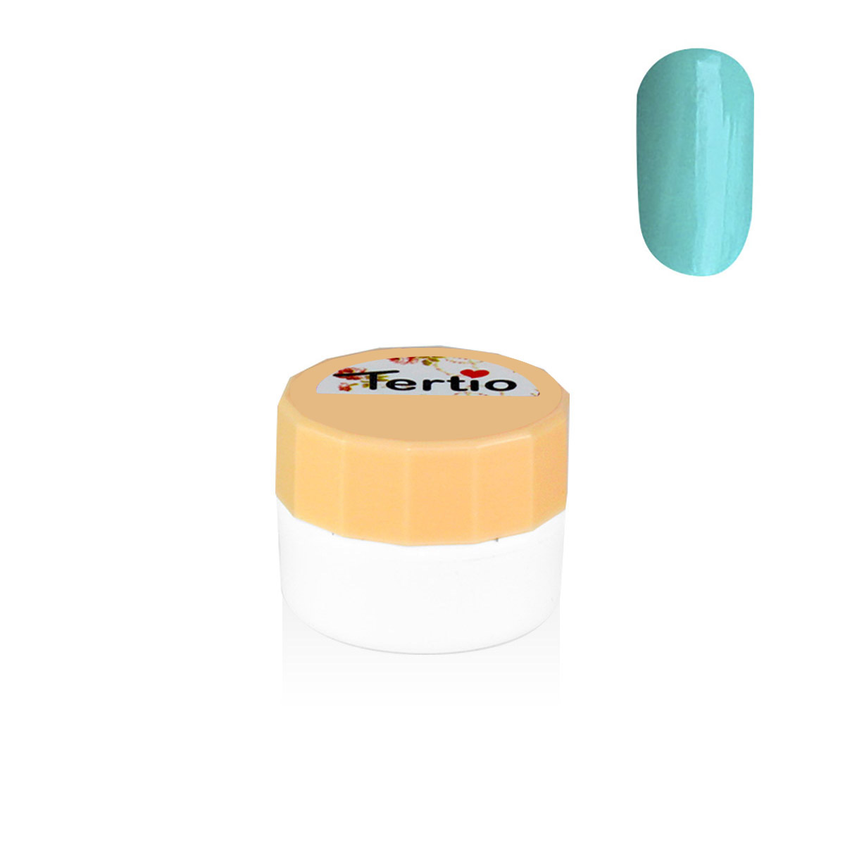 Gel colore semipermanente in barattolino bianco 8ml , Verde-55