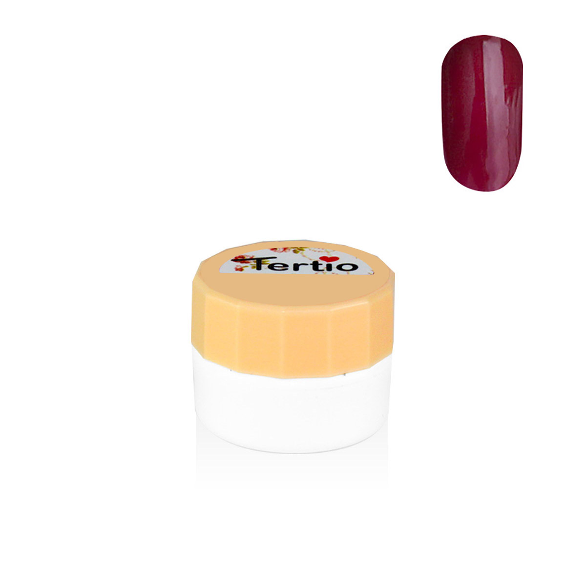 Gel colore semipermanente in barattolino bianco 8ml , bordeaux-78