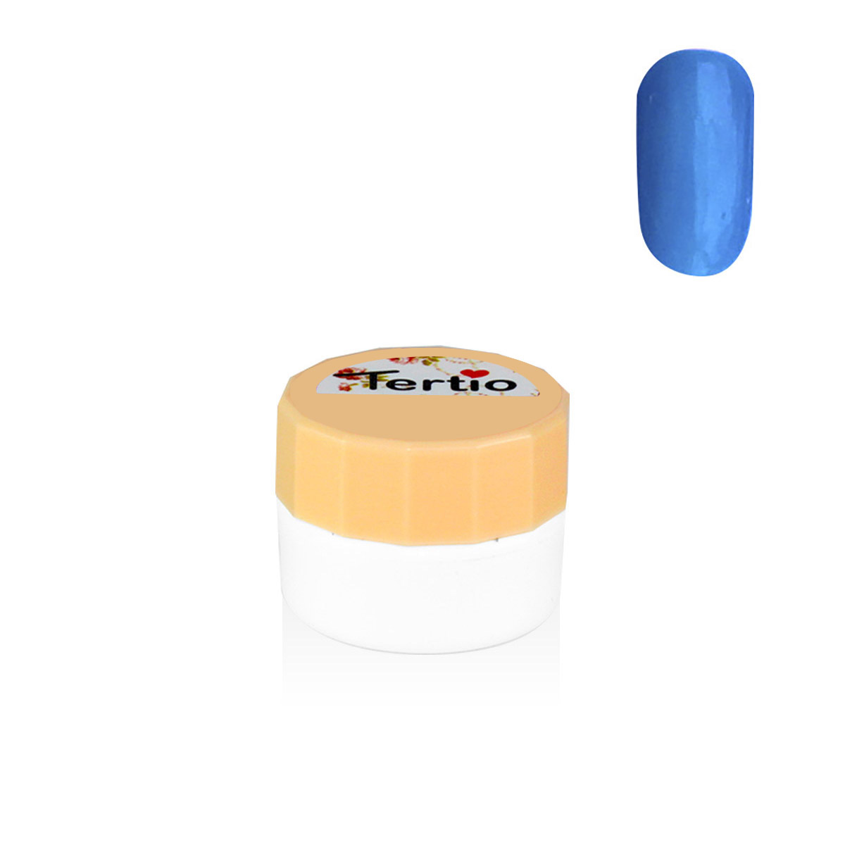 Gel colore semipermanente in barattolino bianco 8ml , azzurro-91