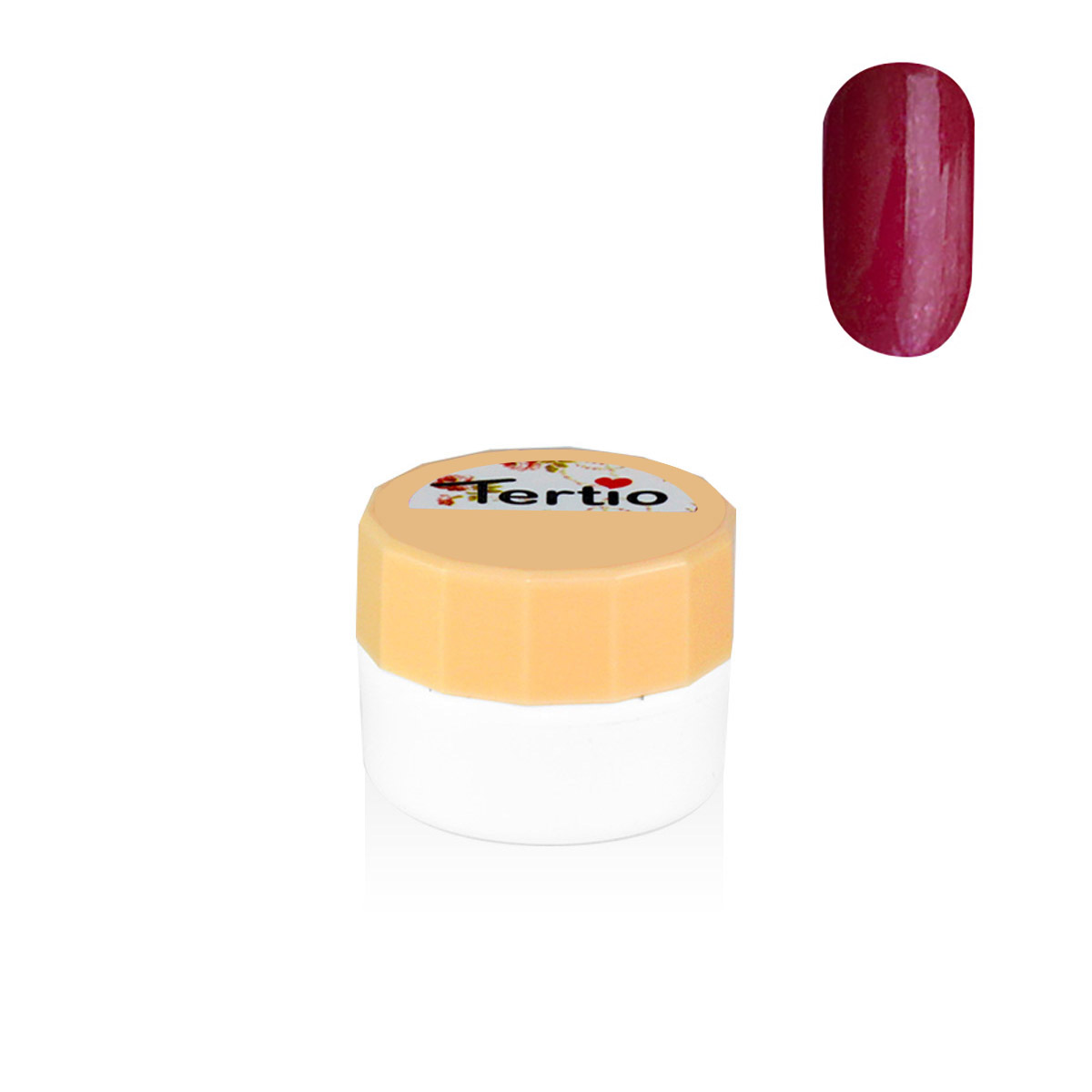 Gel colore semipermanente in barattolino bianco 8ml , rosso metallizzato-99