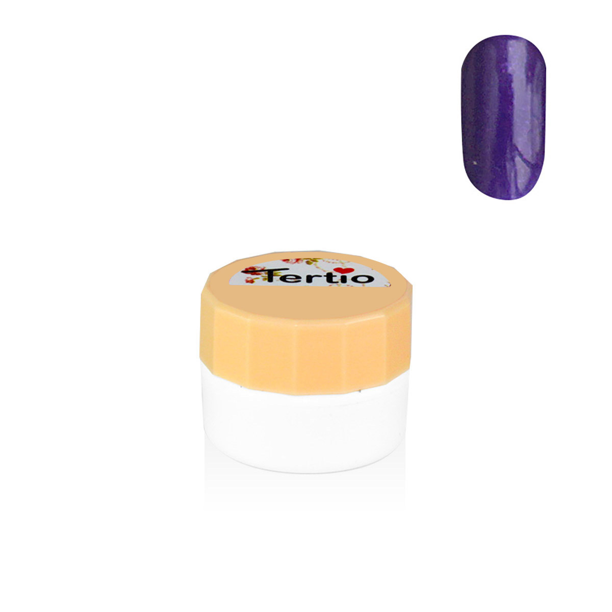 Gel colore semipermanente in barattolino bianco 8ml , viola metallizzato-101