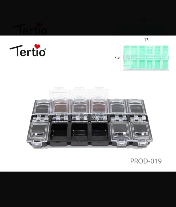 MINI CONTENITORE PER OGGETTI NERO