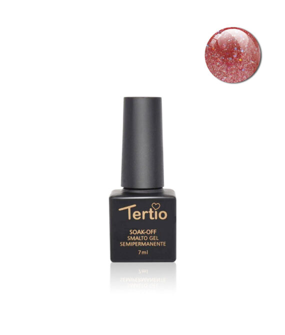 089. Cubetto 7ml Rosso Lampone Glitterato
