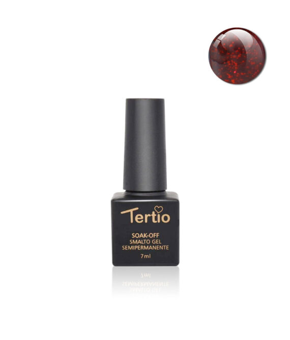 097. Cubetto 7ml Rosso Amarena Glitterato
