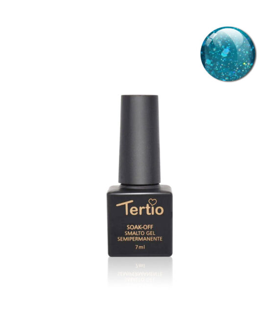 100. Cubetto 7ml Blu Acquamarina Glitterato