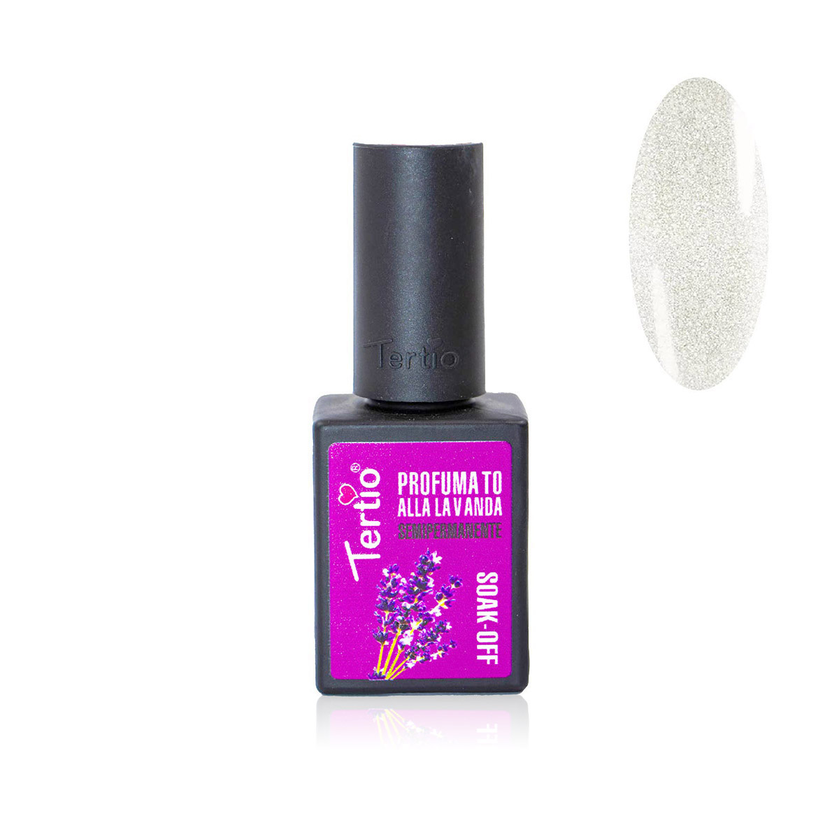 037. Lavanda 18ml Bianco Glitterato