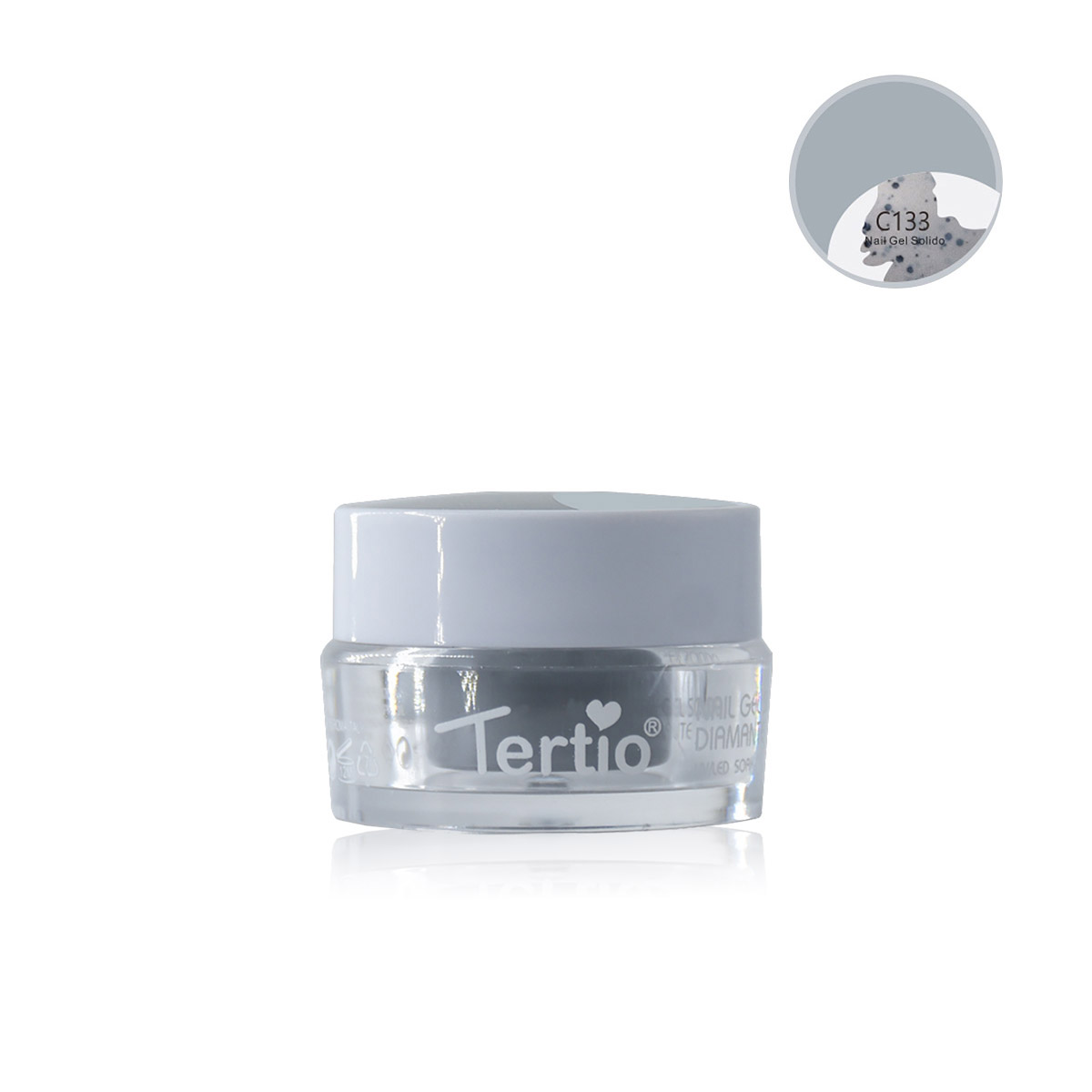 133. Gel Colore Solido con Decorazioni