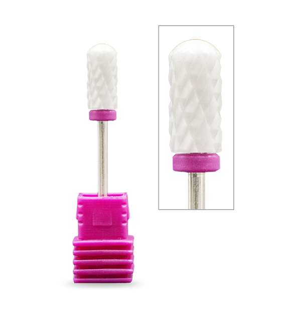 CER-007 Punta Cilindrica in Ceramica- Grana Extra Grossa