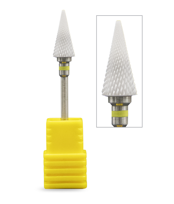 CER-045 Punta a Cono con Punta in Ceramica- Grana Fine