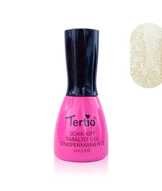 Semipermanente Mini Pink bianco glitterato- 118