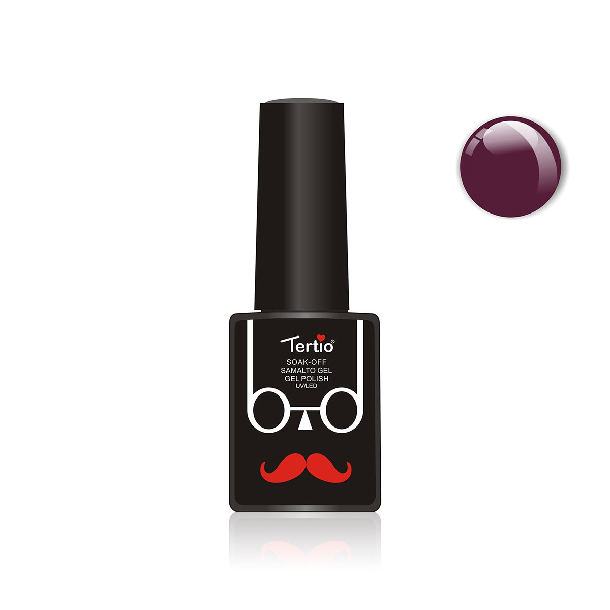 Semipermanente Baffo, rosso scuro- 119