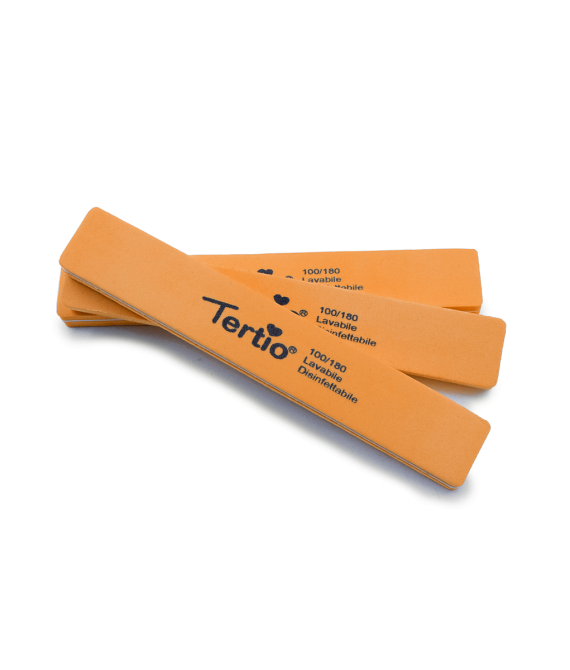 Lima buffer rettangolare arancione 3pcs